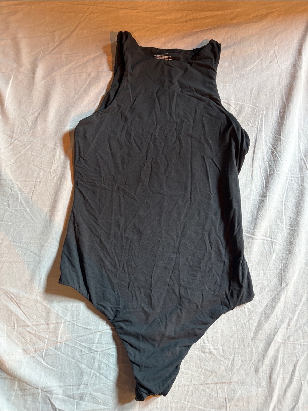 SKIMS Women’s Black High-Neck Bodysuit